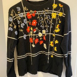 Floral TopShop sweater